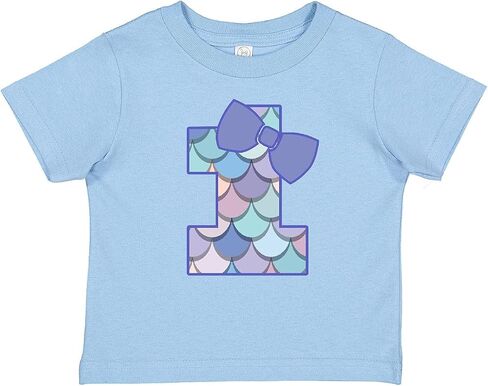 inktastic 1st Birthday Mermaid 1 Year Old Baby T-Shirt in Saudi Arabia