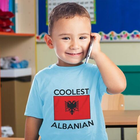 Toddler T-Shirt Coolest Albanian Countries Coolest Country Boy & Girl Clothes in Saudi Arabia