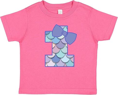 inktastic 1st Birthday Mermaid 1 Year Old Baby T-Shirt in Saudi Arabia