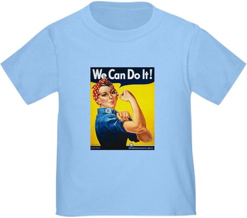 CafePress Rosie The Riveter We Can Do It! Toddler T Shirt Cute Toddler Graphic Tee, 100% Cotton in Kuwait
