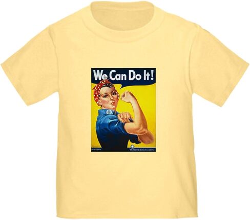 CafePress Rosie The Riveter We Can Do It! Toddler T Shirt Cute Toddler Graphic Tee, 100% Cotton in Kuwait