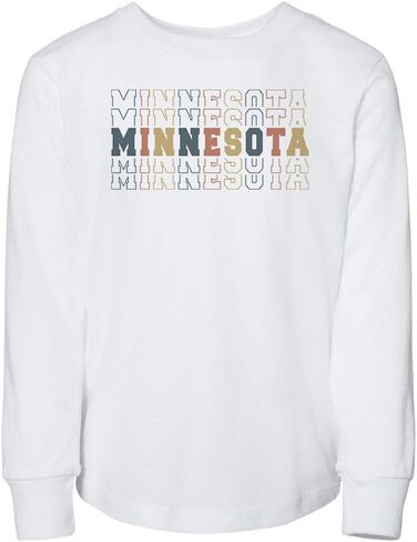 Stacked Minnesota Toddler Kids Long Sleeve T-Shirt in Kuwait