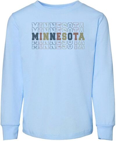 Stacked Minnesota Toddler Kids Long Sleeve T-Shirt in Kuwait