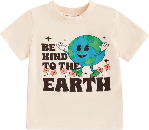 Earth Day Shirt Toddler Boys Girls Be Kind to The Earth/Happy Earth Day Kids Planet Earth Day T-Shirt Top in Saudi Arabia