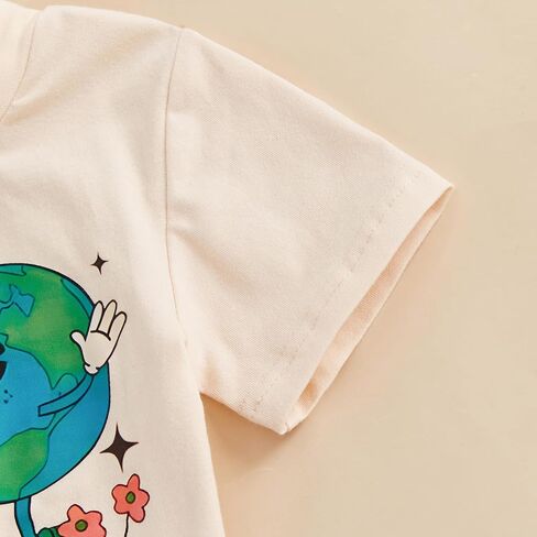 Earth Day Shirt Toddler Boys Girls Be Kind to The Earth/Happy Earth Day Kids Planet Earth Day T-Shirt Top in Saudi Arabia