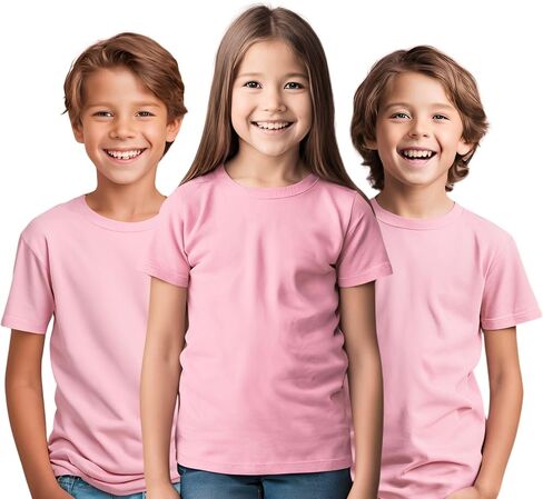 Premium Cotton Soft Tees Boy | Girl | Toddler Unisex Jersey Kids T-Shirt, from 2T to 16Y Tshirt in Saudi Arabia
