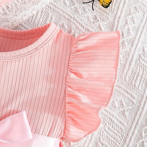 1-5Y Baby Toddler Girl Ruffle Tutu Dress Kids Girl Sleeveless Tulle Dresses Ribbed Tops Stars Skirt Birthday Outfits in Saudi Arabia