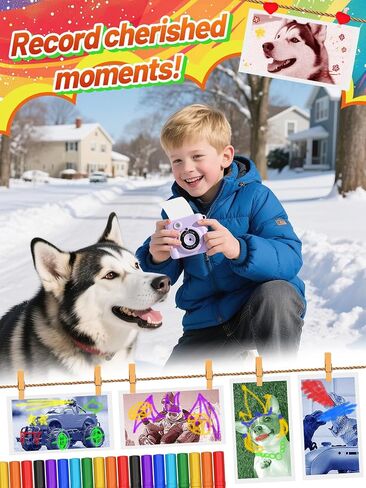12 Rolls Kids Camera Paper Roll Revill - تطوير اللون الأزرق الأخضر الأحمر ، طابعة صور كاميرا فورية حرارية لـ 4 5 6 7 8 9 in Kuwait