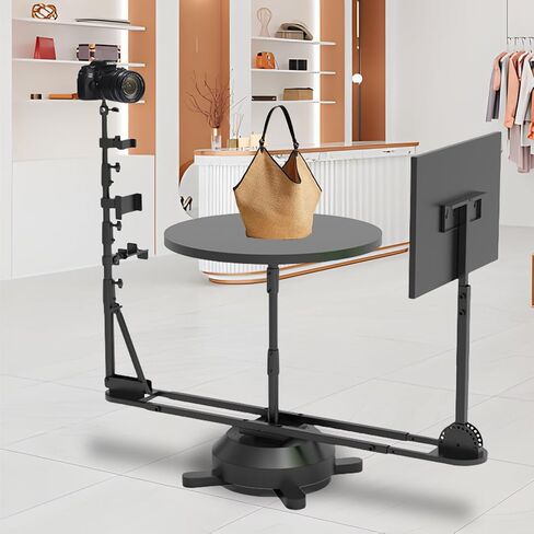 Professional Photography Turntable, 360 Degree Panoramic Rotating Shooting Platform, Rotating Camera Slider, Spinning Photo Video Booth, Spin Platform for Product Photography,Electric in Saudi Arabia
