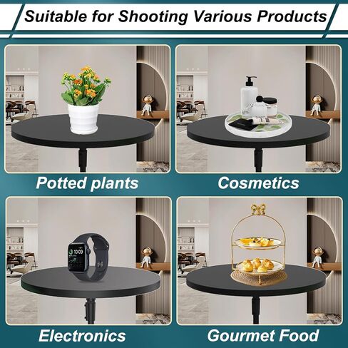 Panoramic Surround Platform, 360 Video Photography Turntable, Camera Booth, Angle Adjusted, Rotating Camera Slider for Product Photography,Electric in Saudi Arabia