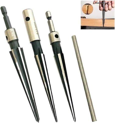 3-13mm&5-16mm Taper Reamer Hand Metal Reamer Deburring Enlarge Pin Hole Handheld Reamer for Wood Metal Plastic Drilling Tools(Hexagon 5-16mm) in Kuwait