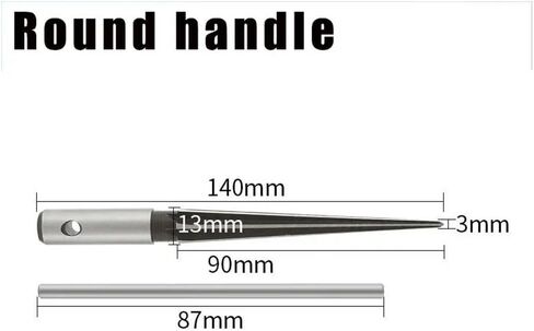 3-13mm&5-16mm Taper Reamer Hand Metal Reamer Deburring Enlarge Pin Hole Handheld Reamer for Wood Metal Plastic Drilling Tools(Hexagon 5-16mm) in Kuwait