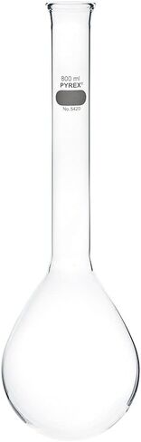 PYREX قاعدة مستديرة، قارورة غليان برقبة قصيرة - قارورة زجاجية بوروسيليكات مع مفصل مستدق قياسي 24/40 - قارورة كيمياء ممتازة للمختبر والفصول الدراسية والاستخدام المنزلي - أواني زجاجية للكيمياء، 250 مل، 2/عبوة in Saudi Arabia