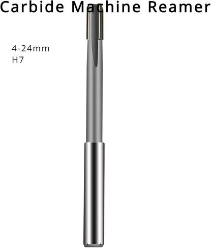 4-24mm Carbide Machine Reamer H7 Straight Slot Straight Shank Tungsten Steel 4 Flute Inner Hole Harened Steel Metal Cutter CNC(12mm H7) in Saudi Arabia