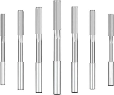 2-12mm Machine Reamer Set H7 HSS Straight Shank Milling Chucking Reamer 4-14pcs Machine Cutter Tools for Metal Steel Aluminum(9pcs 2-10mm Set) in Saudi Arabia