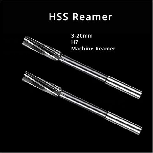 3-20mm HSS H7 Machine Reamer Spiral Rotary Tool Straight Shank Drilling Wood Aluminum Copper Deburring Chucking Plumbing Tools(14mm H7) in Saudi Arabia
