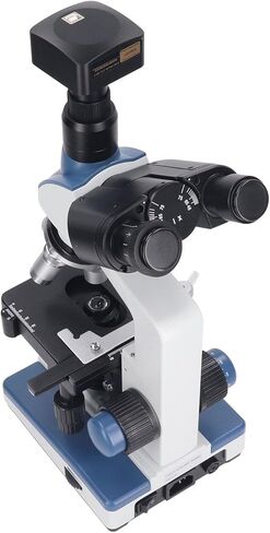 Electric Compound Trinocular Microscope 307X to 7690X LED Compound Microscope with 5MP USB 2.0 Camera (US Plug) in Saudi Arabia