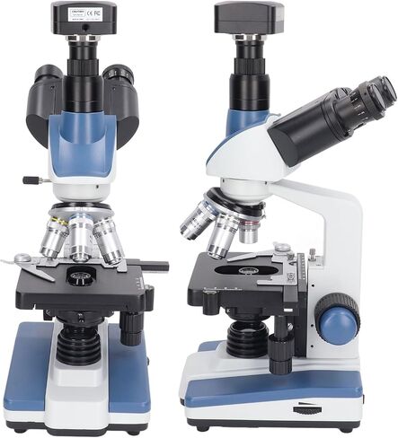 Electric Compound Trinocular Microscope 307X to 7690X LED Compound Microscope with 5MP USB 2.0 Camera (US Plug) in Saudi Arabia