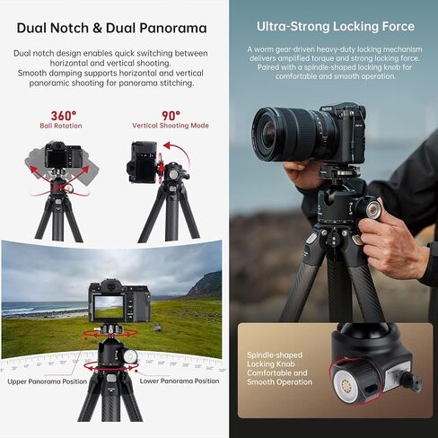Falcam Tripod Head Kit XB -3R ، F38 Pro Quick Release Low Gravity Dual Panorama Ball Head - F38B4907 in Kuwait