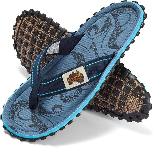 Gumbies Islander Flip Flops Flops ، مع Supersoft Cotton Tee Post ونعل المطاط المعاد تدويره متين - راحة مضمونة in Kuwait