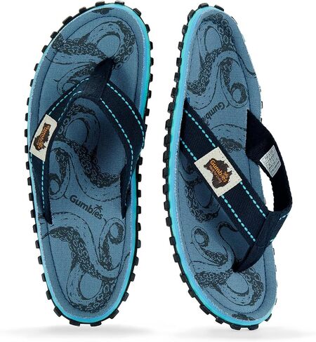 Gumbies Islander Flip Flops Flops ، مع Supersoft Cotton Tee Post ونعل المطاط المعاد تدويره متين - راحة مضمونة in Kuwait