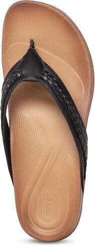 Aetrex Women's Emmy Orthopedic Braided Thong Sandals - Lightweight Orthotic Sandals with Arch Support in Saudi Arabia