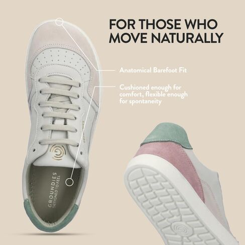 GROUNDIES Nova Barefoot Shoes for Women - Trainer Sneakers for Women with Foot-Friendly Wide Toe Box, Neutral Footbed, and Non Slip Zero Drop Outsole in Kuwait
