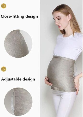 Pregnant Anti-Radiation Protection Shield,360° Shielding Maternity Wear Full Silver Fiber Electromagnetic Radiation for Anti EMF WiFi 5G Shield,360°-XXL in Saudi Arabia
