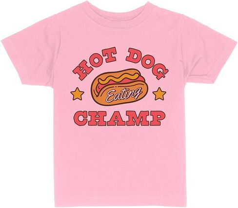 Hot Dog Eating Champ Toddler Kids T-Shirt in Saudi Arabia