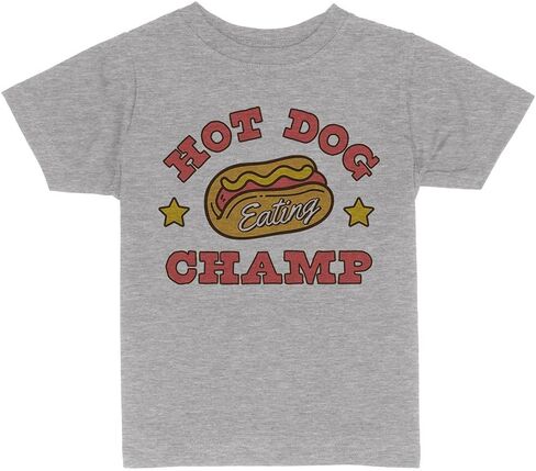 Hot Dog Eating Chample Toddler Kids T-Shirt in Kuwait