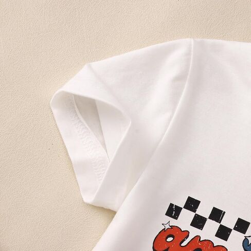 Kekemi Toddler Baby Boys 4th of July قمصان جميع القميص الأمريكي T-Shirt Tees American Tees الولايات المتحدة الأمريكية in Kuwait