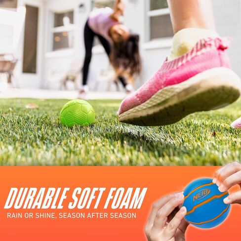 مجموعة كرات رياضية من الإسفنج الصغير من NERF - كرة قدم صغيرة من الإسفنج للأطفال وكرة قدم + مجموعة كرة السلة مجموعة رياضية من الإسفنج الناعم لتخفيف التوتر للأطفال - متعددة الألوان in Saudi Arabia