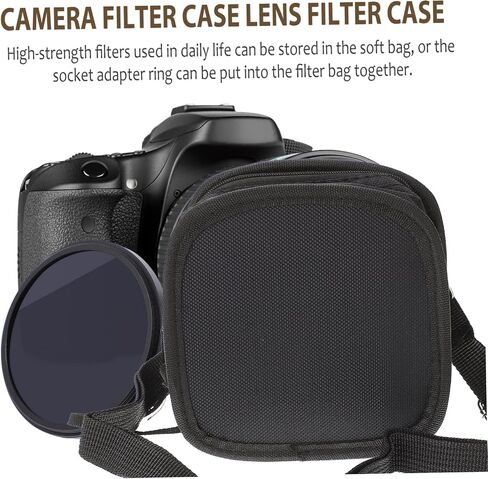 Nuobesty Photography Filter Filter Filter Filter Lightweight Camera Case for Lens Assories تصميم أنيق للاستخدام اليومي المريح والسفر in Kuwait