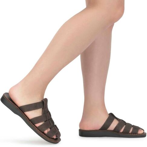 Jerusalem Sandals Michael Slide - Leather Pacific Slide Sandal - Womens in Saudi Arabia