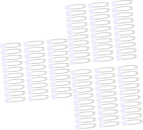 Non-Bendable Plastic Diaper Pin 50pcs Boys and Girls Brooch Pins for Crafts Baby Clothing and Jewelry Making in Kuwait