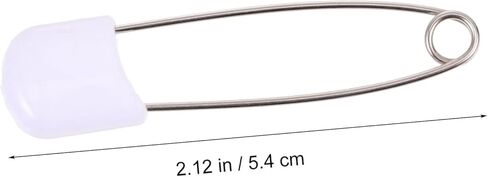 Non-Bendable Plastic Diaper Pin 50pcs Boys and Girls Brooch Pins for Crafts Baby Clothing and Jewelry Making in Kuwait