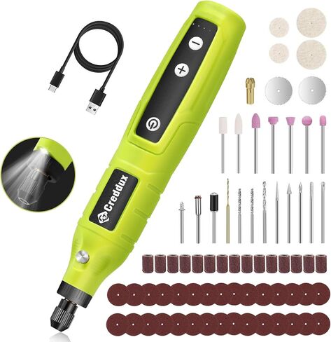 Cordless Rotary Tool,5 Speed Rotary Tool Kit With 71 Accessories,USB Charging,Multi-Purpose 4.2v Power Rotary Tools Easy Accessory Changes - Sanding, Polishing, Engraving and Cutting Pink in Kuwait