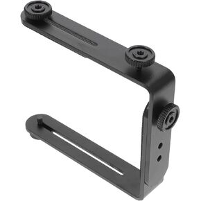 Dual Shape Camera Bracket for DSLR Flash Light Holder with Screw Versatile Mounting for Vertical Horizontal Position Easy Installation Present for Photographers