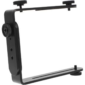 COHEALI Shape Metal Camera Bracket with Screw Durable Flash Light Holder for Monopods Easy Installation for Portrait Landscape Photography
