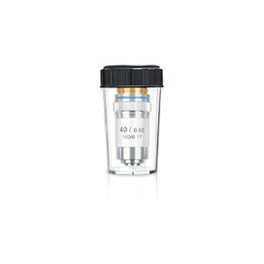 40X Objective Brass Achromatic 195 Objective Lens Clear Standard 20mm Thread Biological Microscope Objective Telescope Accessories, Sliver Color