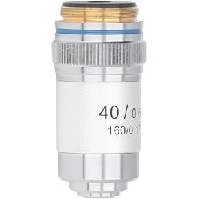 Achromatic Microscope Objective 195 Tool 40X Difference Objective Thread 20.2Mm Type Compound for Chrome Plated Utensil Tool Tool Objective Eyepiece Lenses