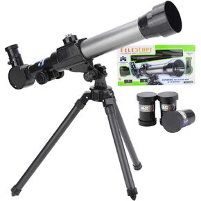 Telescopes for Kids Beginners 60mm HD Refractor Telescope for Astronomy Starter Scope with Tripod (Assorted Color)