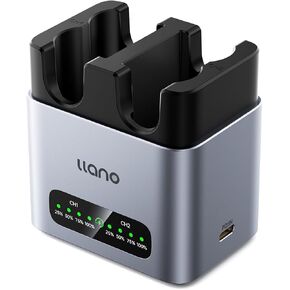 Llano NP-W235 Camera Battery 20W شاحن سريع 2 شاحن ، متوافق مع Fujifilm GFX100RF ، XT5 ، XT4 ، XT50 ، VG-SPON4 ، X-S20 ، GFX100S ، GFX50S II ، X-H2S ، CNC Aluminum ، 2400mah Carty