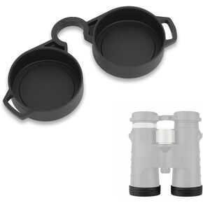 42-45mm Rubber Binocular Rainguard Cover + Eyepiece Protector, Universal Dustguard Lens Cap for 8x42 10x42 Binoculars Accessories