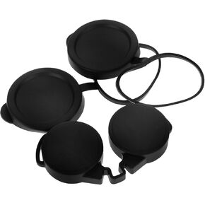 Binoculars Protective Cover Set 3pcs Rubber Lens Caps Scope Dust Covers Rainproof for Travel