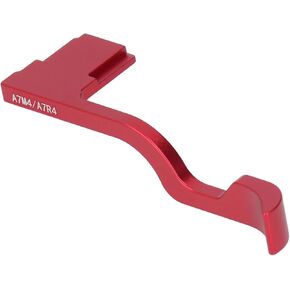 Thumb Up Grip for A7M4/A7R4/A7R5/A7M5 Cameras, Metal Thumb Up Rest Hand Grip, Hot Shoe Thumb Grip (Red)