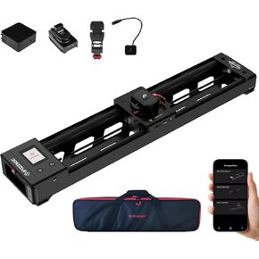 Ifootage Shark Slider Nano II-660 (17 بوصة) شريط أسماك القرش المحرك ، وتطبيقات الهاتف المحمول/IPS التحكم في الشاشة ، والتصوير البانورامي 360 ° ، والتصيد الفائق ، وحمل ما يصل إلى 7.7 رطل