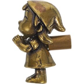 Angoily Adorable Praying Girl Brass Knobs Boy Girl-Friendly Decorative Hardware for Dressers Wardrobes Nursery Decor Easy to Install Vintage Style Whimsical Touch for Boy Girl Rooms