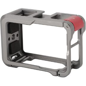 Action Camera Cage Magnetic Base Anti Slip Pad Easy Disassembly Aluminum Alloy Protective Frame for Action 4 3