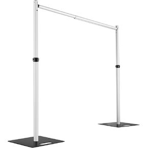Heics 14x14ft Heavy Duty Backdrop Stand, Pipe and Drape Stand, Balloon Arch Stand, Banner Stand for Wedding Decor, Party Decorations, Baby Shower Backdrop, Sturdy Event Party Supplies
